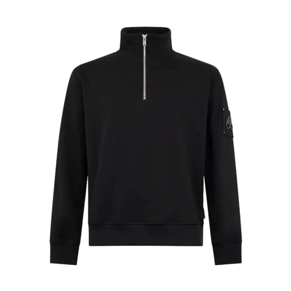 Moose Knuckles Hartsfield 1/4 Zip Sweatshirt 292 Black