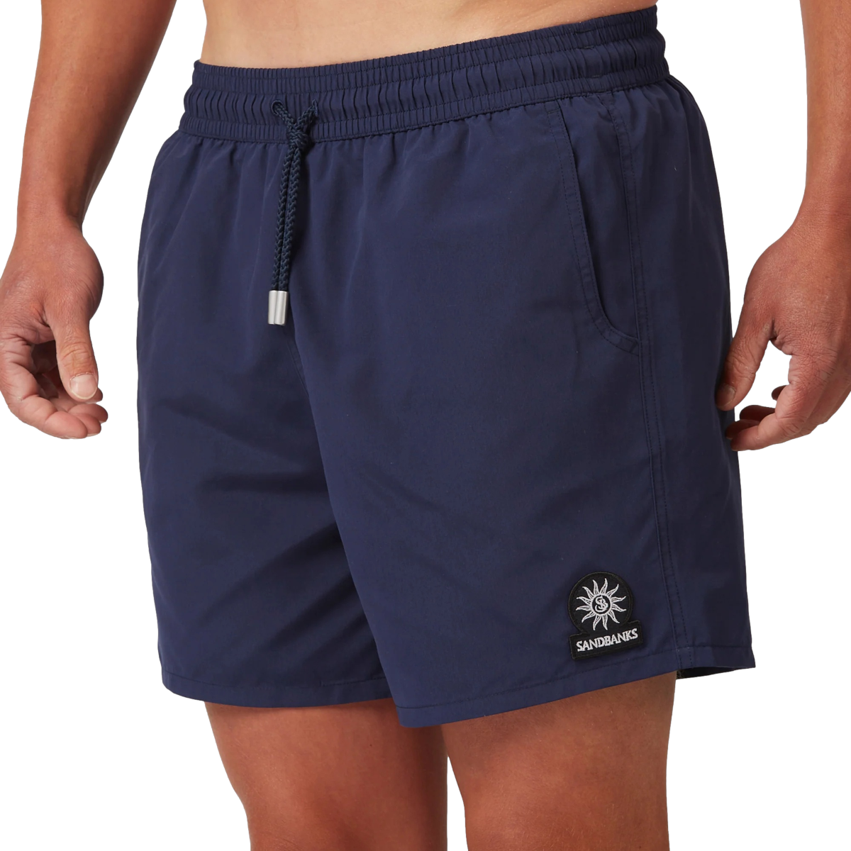 Sandbanks Badge Logo Swimshort Navy