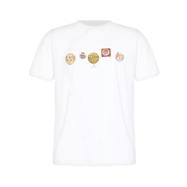 PS Paul Smith Badges T-shirt 01 WHITE