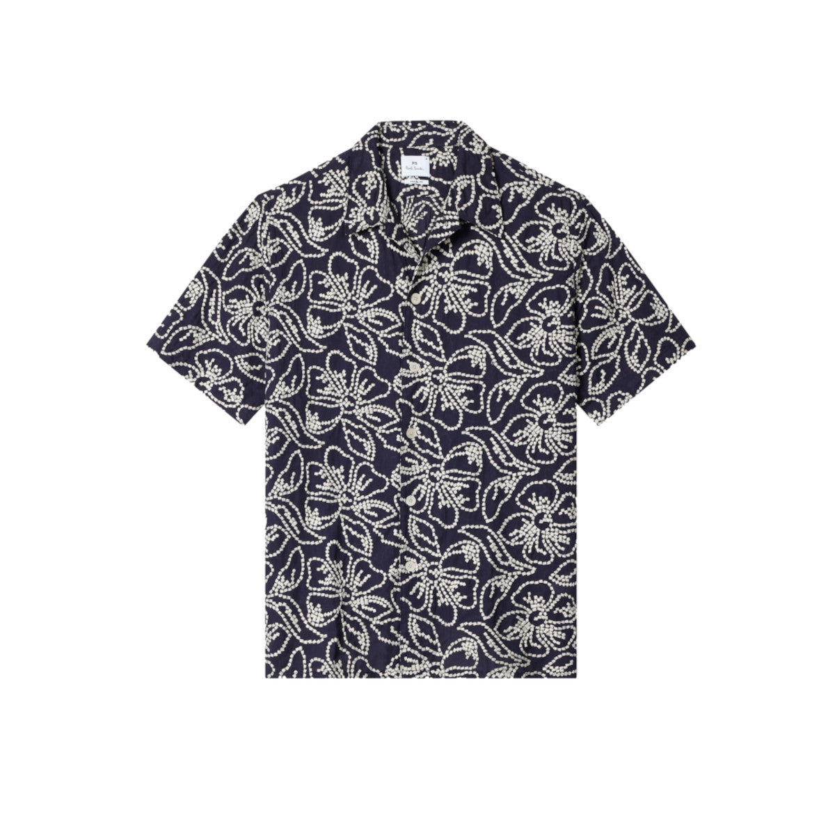 PS Paul Smith Casual Fit Floral Shirt 49 DK NAVY
