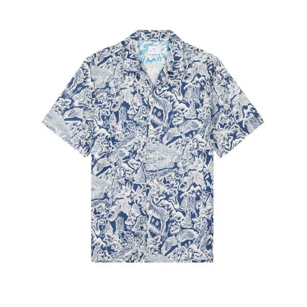 PS Paul Smith Casual Fit SS Shirt 49 DK NAVY
