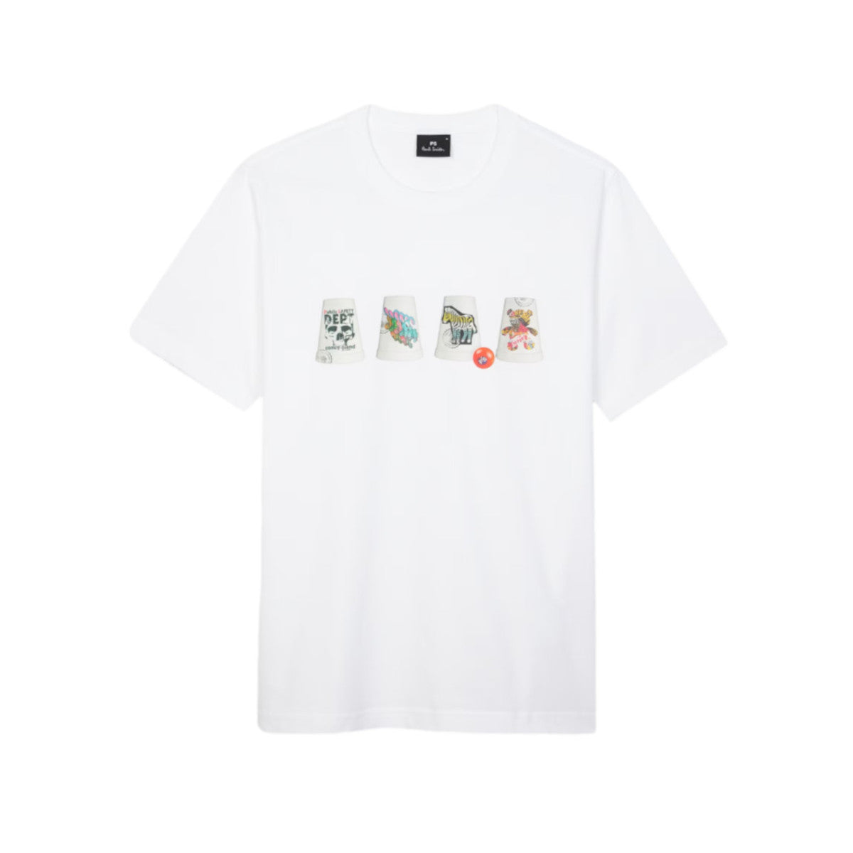 PS Paul Smith Cups T-Shirt 01 WHITE