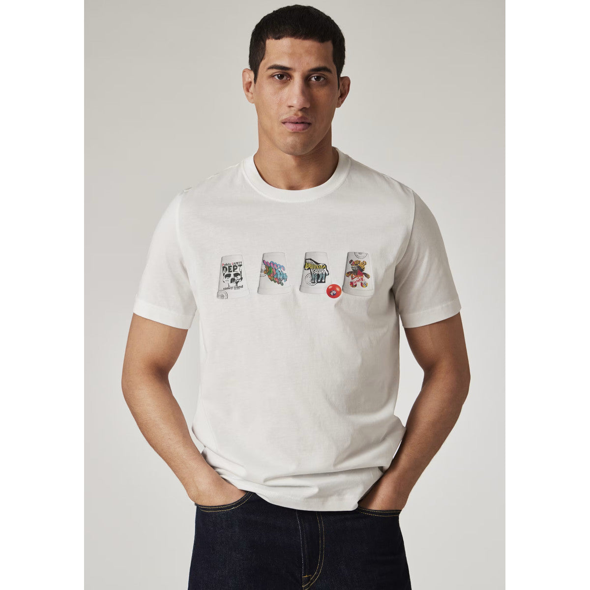 PS Paul Smith Cups T-Shirt 01 WHITE