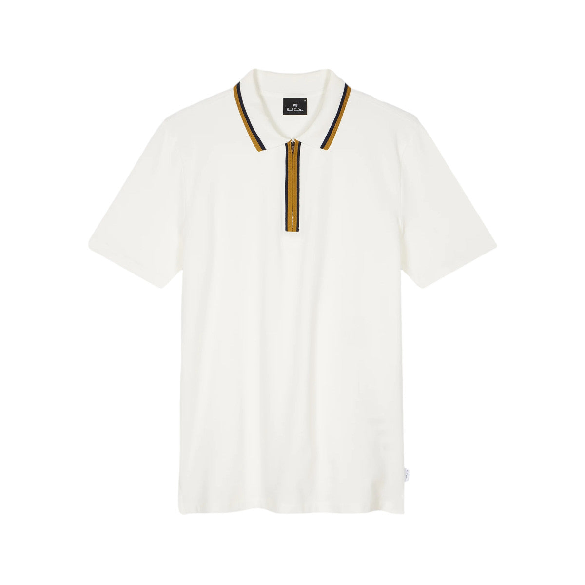 PS Paul Smith Half Zip Polo Shirt 02A Off White