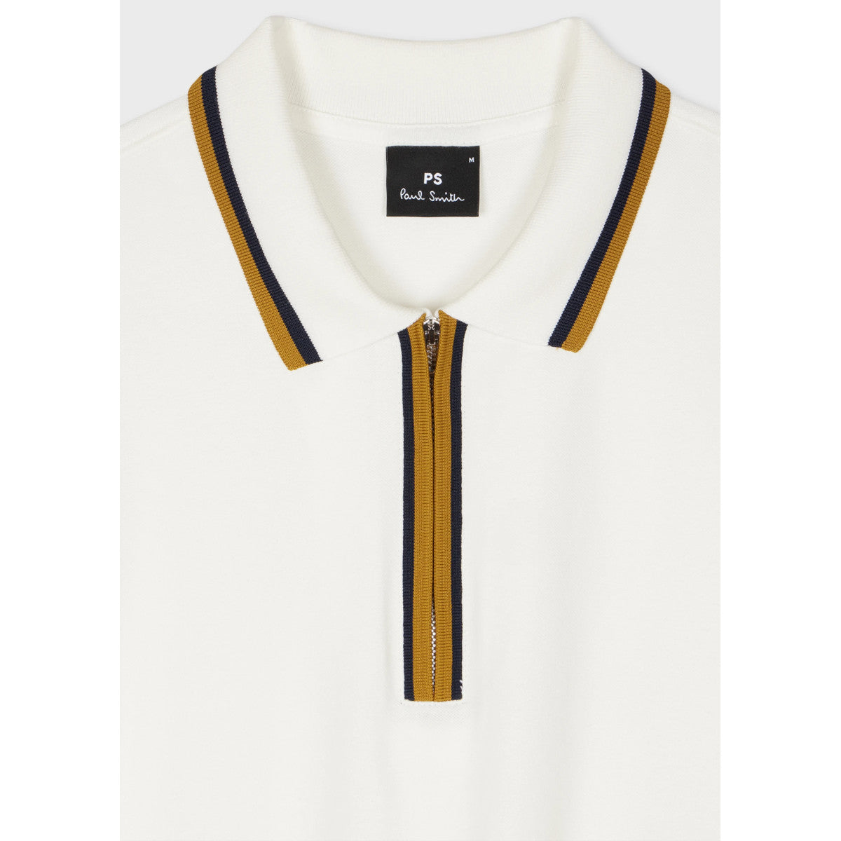 PS Paul Smith Half Zip Polo Shirt 02A Off White