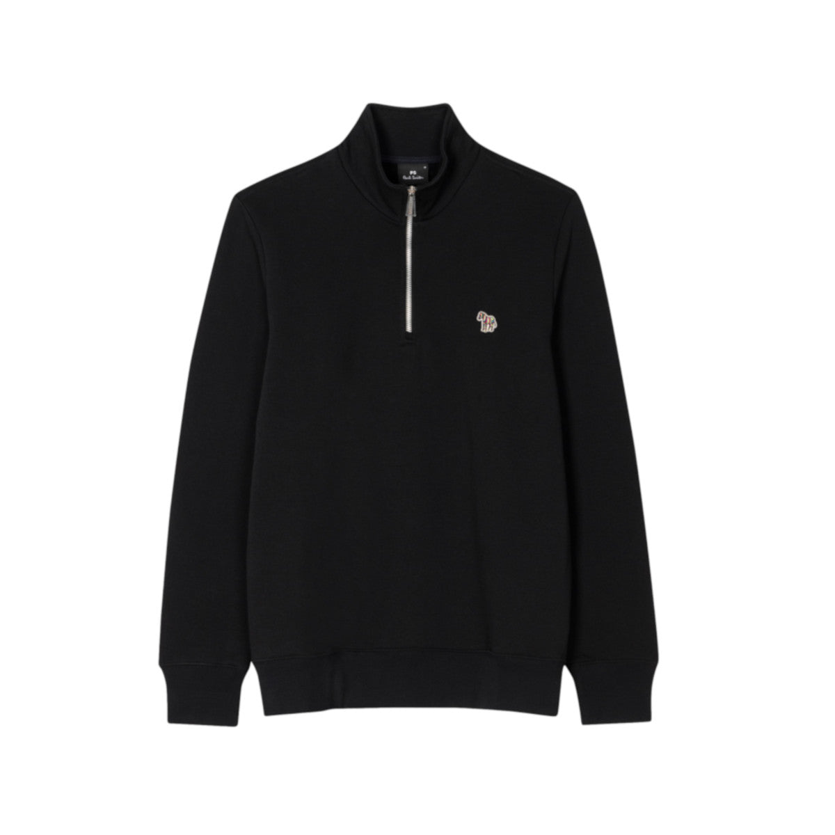 PS Paul Smith Half Zip Zebra Sweatshirt A2-25 79 BLACK