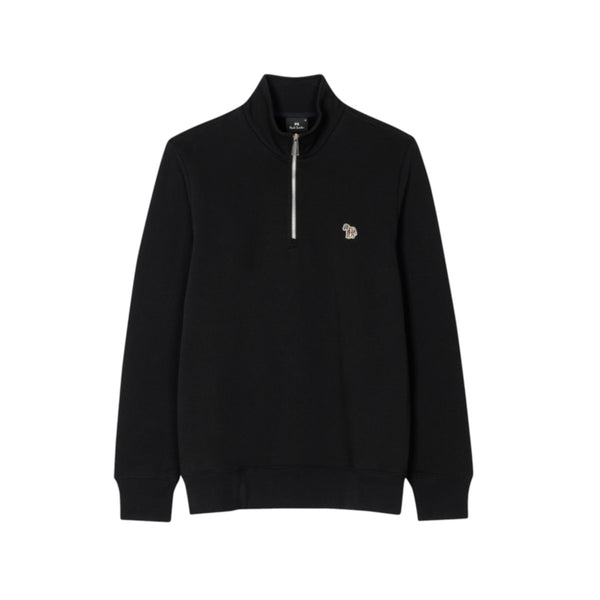 PS Paul Smith Half Zip Zebra Sweatshirt A2-25 79 BLACK