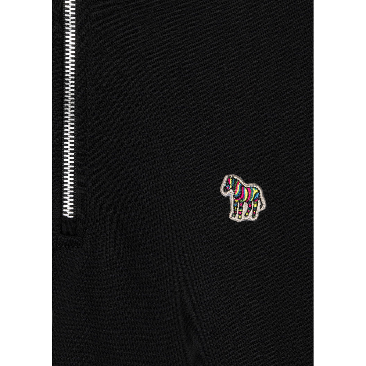 PS Paul Smith Half Zip Zebra Sweatshirt A2-25 79 BLACK