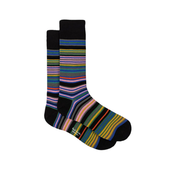 PS Paul Smith Hawkins Stripe Socks 79 BLACK