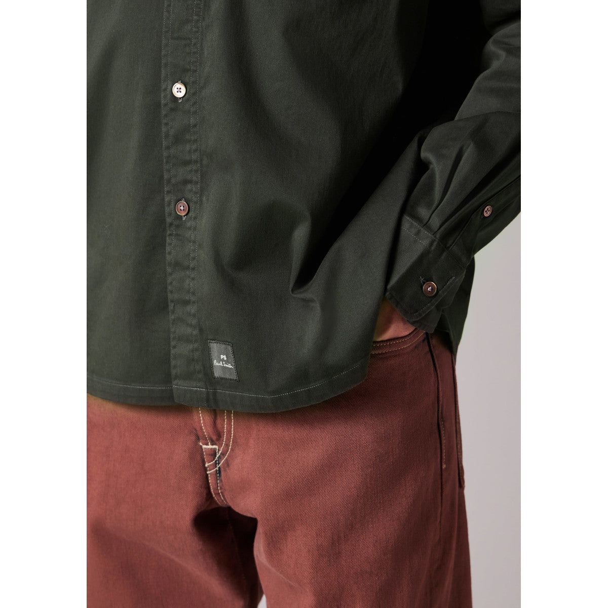 PS Paul Smith LS Casual Fit shirt 38 Green
