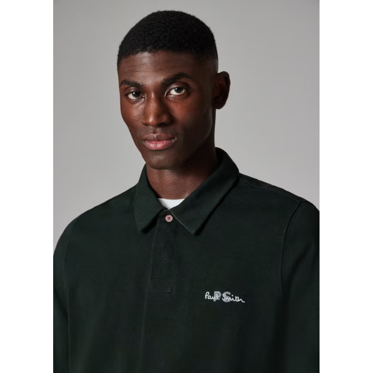 PS Paul Smith LS PS Emb Polo Shirt 38 Green