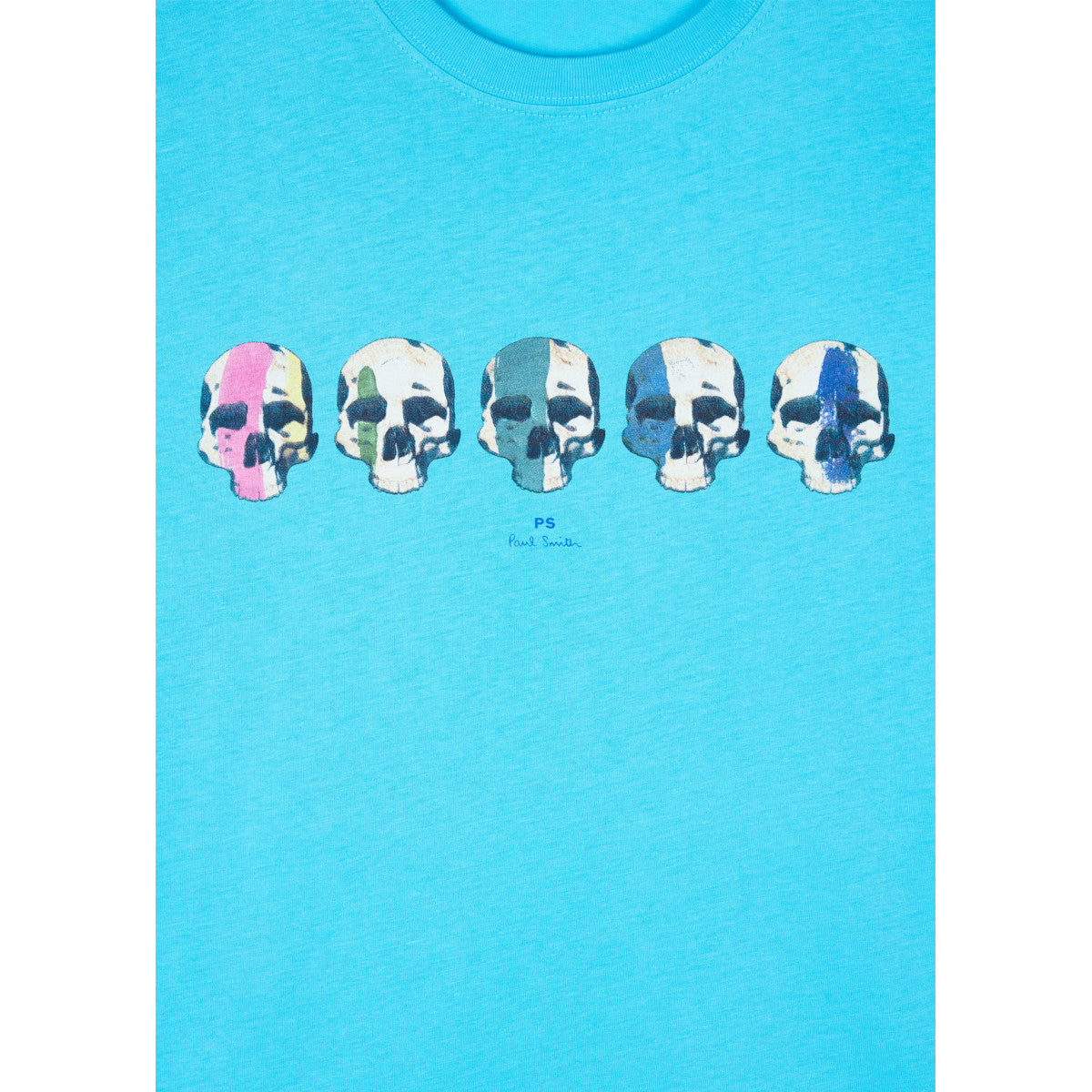 PS Paul Smith Multi Skull T-Shirt 42D Blue