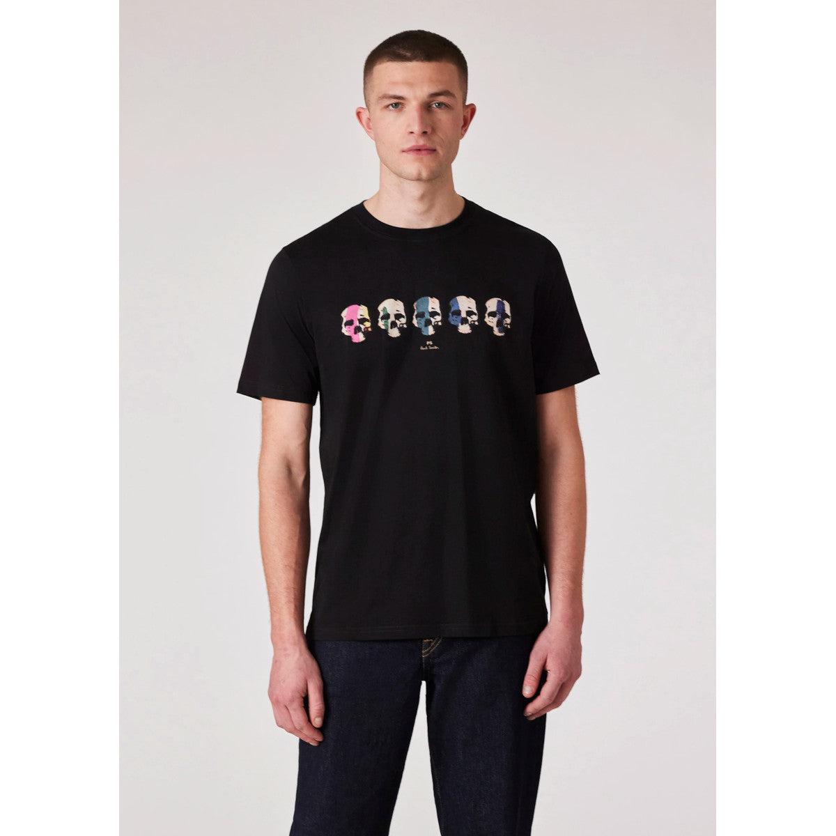 PS Paul Smith Multi Skull T-Shirt 79 BLACK