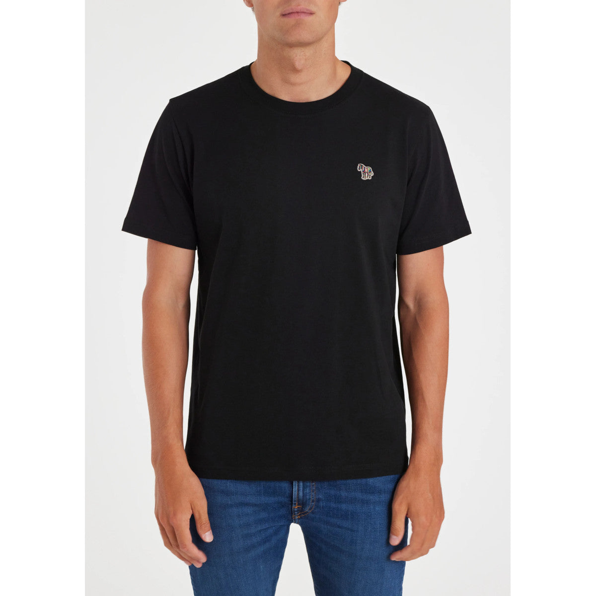 PS Paul Smith Reg Fit SS Zebra T-Shirt A1-24 79 BLACK