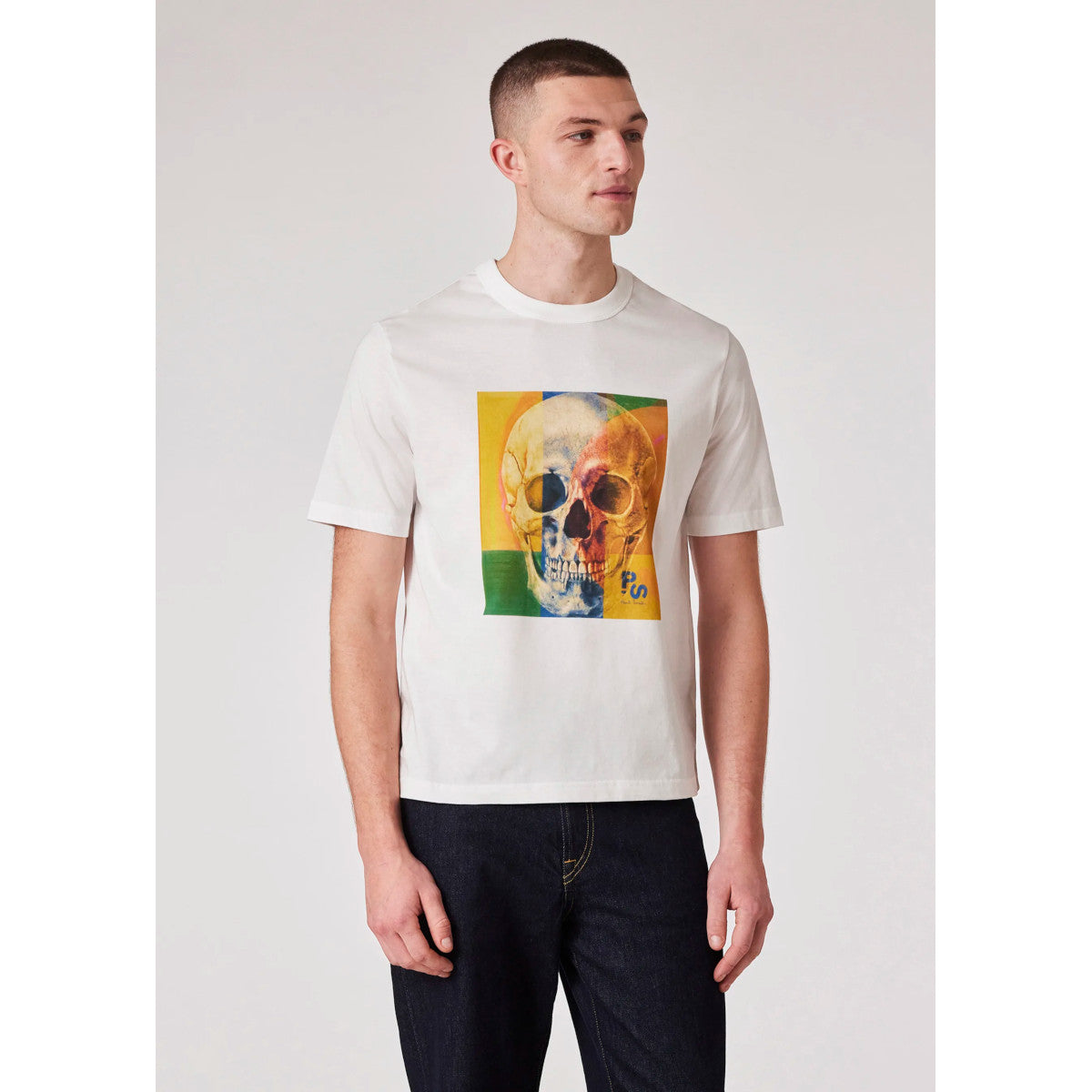 PS Paul Smith Reg Fit Skull Square T-Shirt