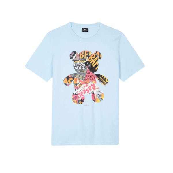 PS Paul Smith Reg Fit Teddy T-Shirt 41E Blue