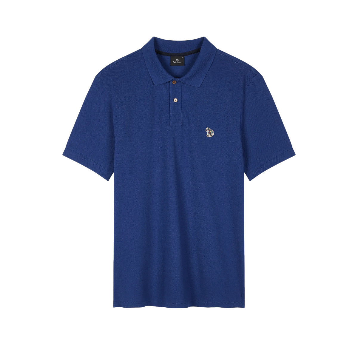 PS Paul Smith Reg Fit Zebra Polo Shirt 48C Blue