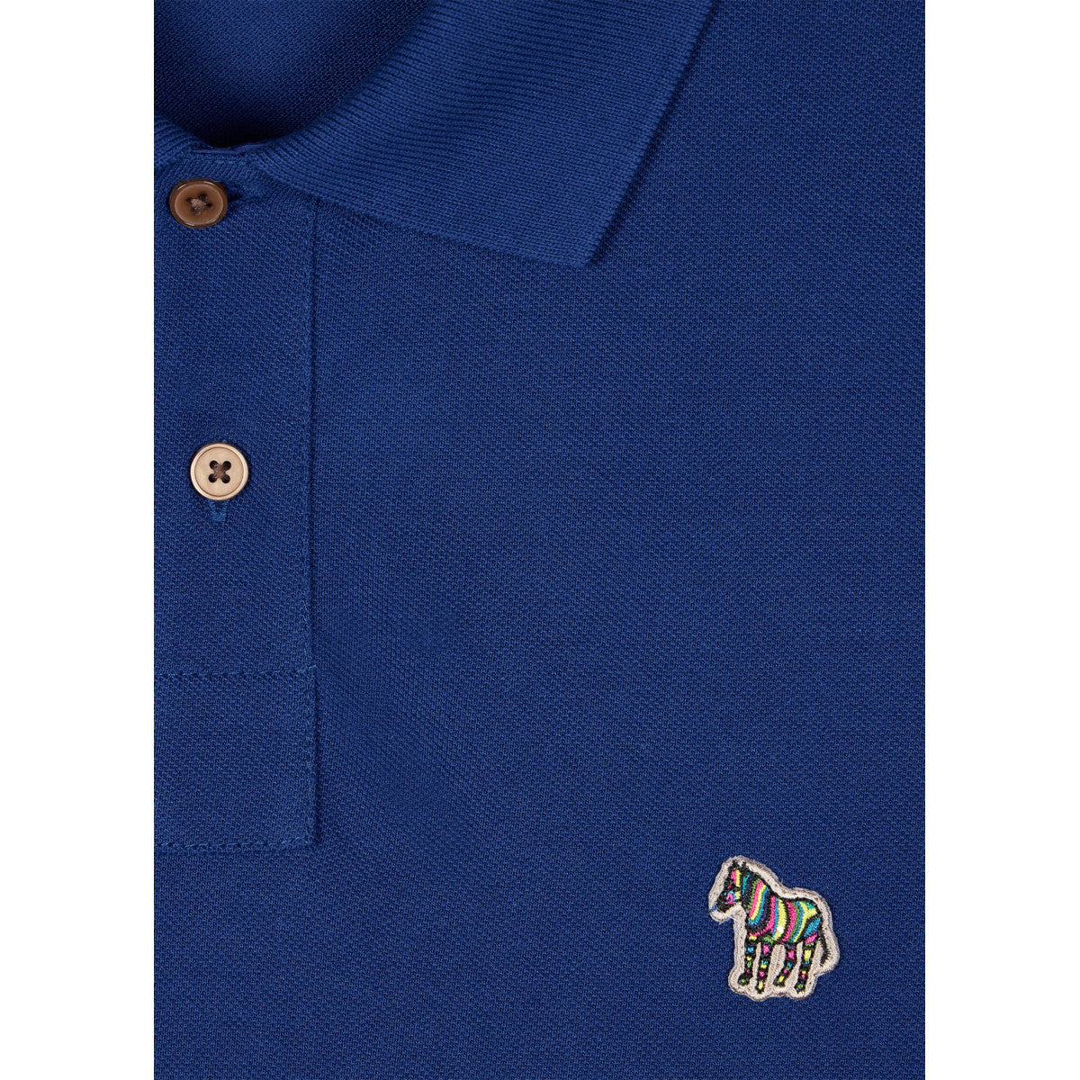 PS Paul Smith Reg Fit Zebra Polo Shirt 48C Blue