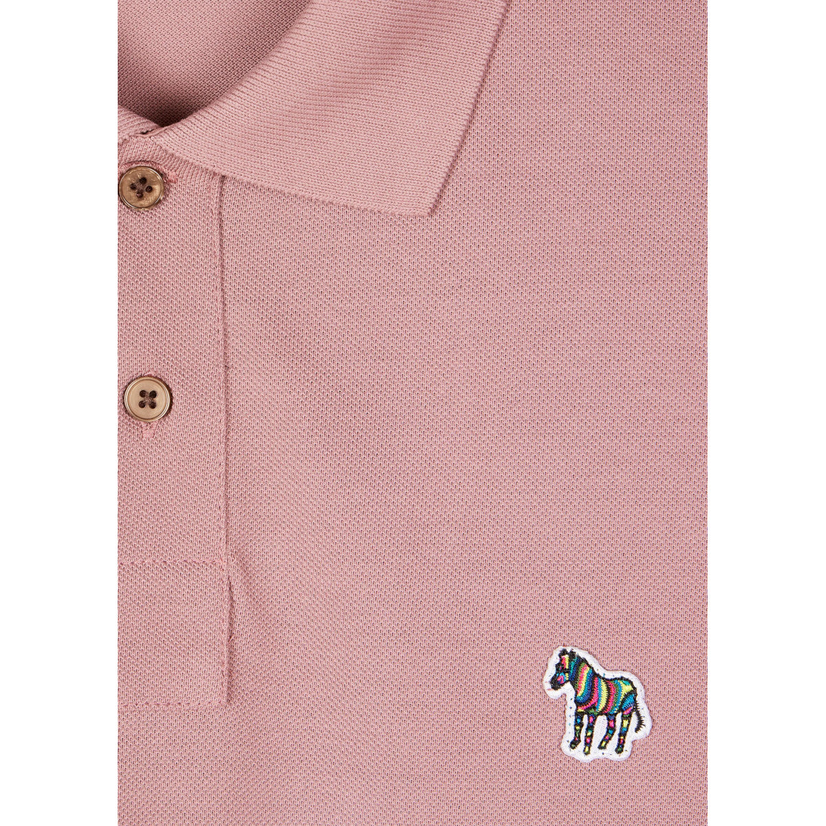 PS Paul Smith Reg Fit Zebra Polo Shirt 55A  Mauve