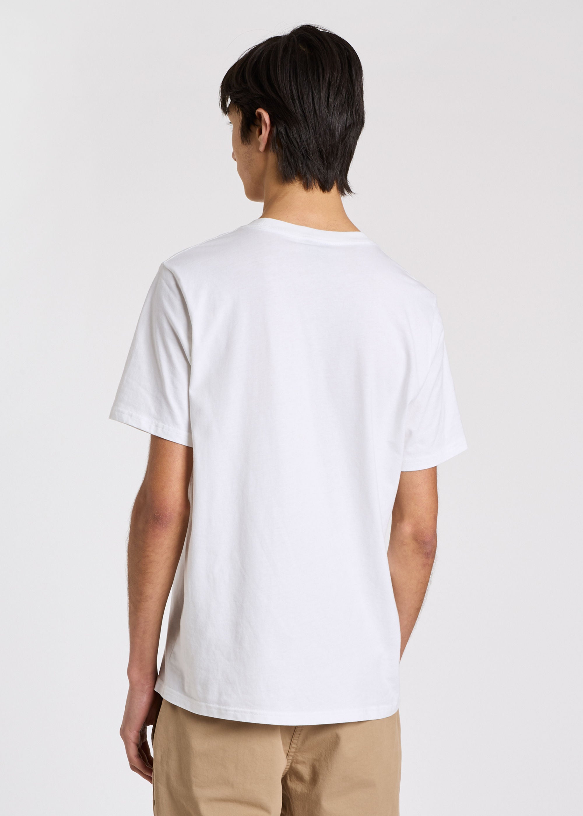 PS Paul Smith Regular Fit SS Zebra T-Shirt 01 WHITE