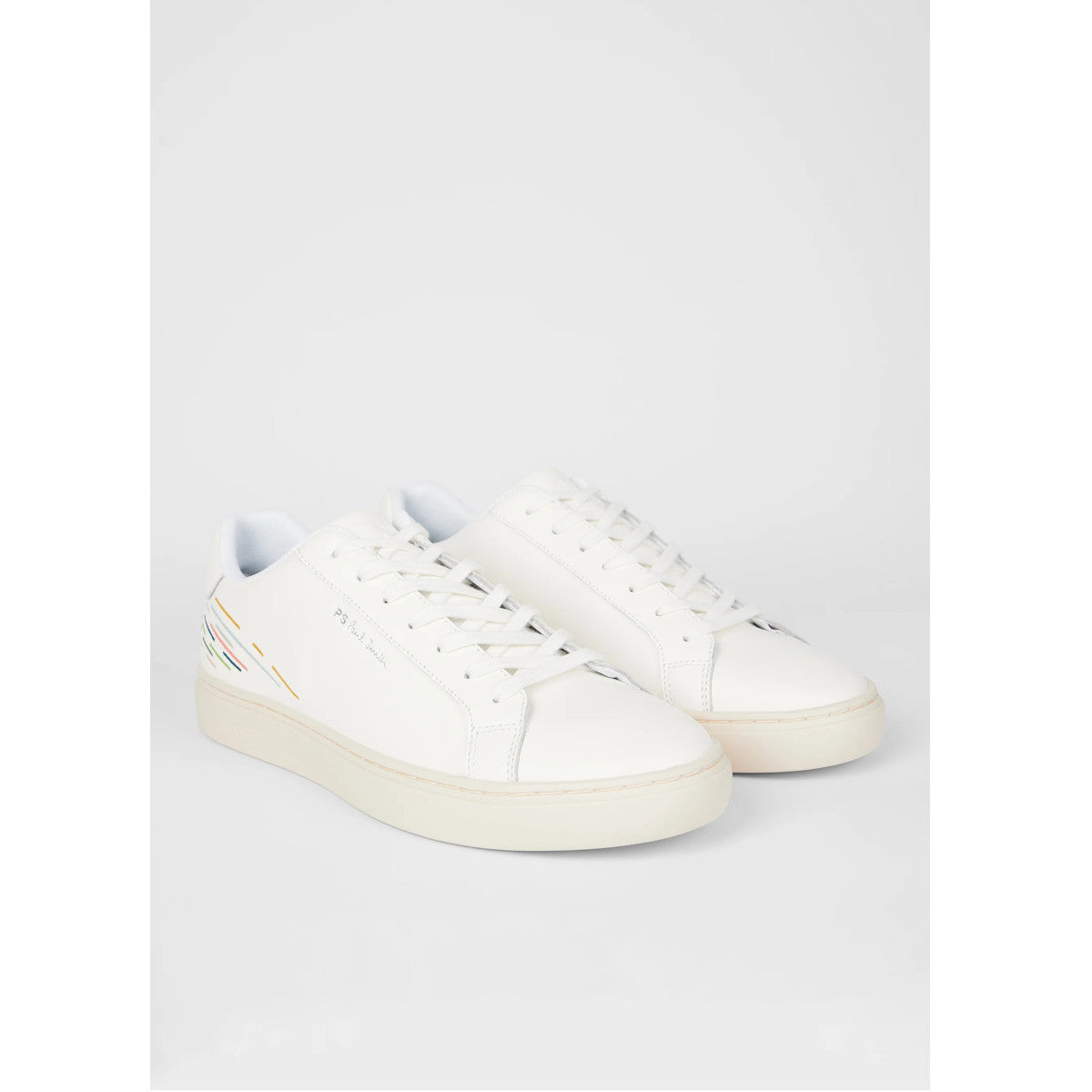 PS Paul Smith Rex Embroidery Trainers 01 WHITE