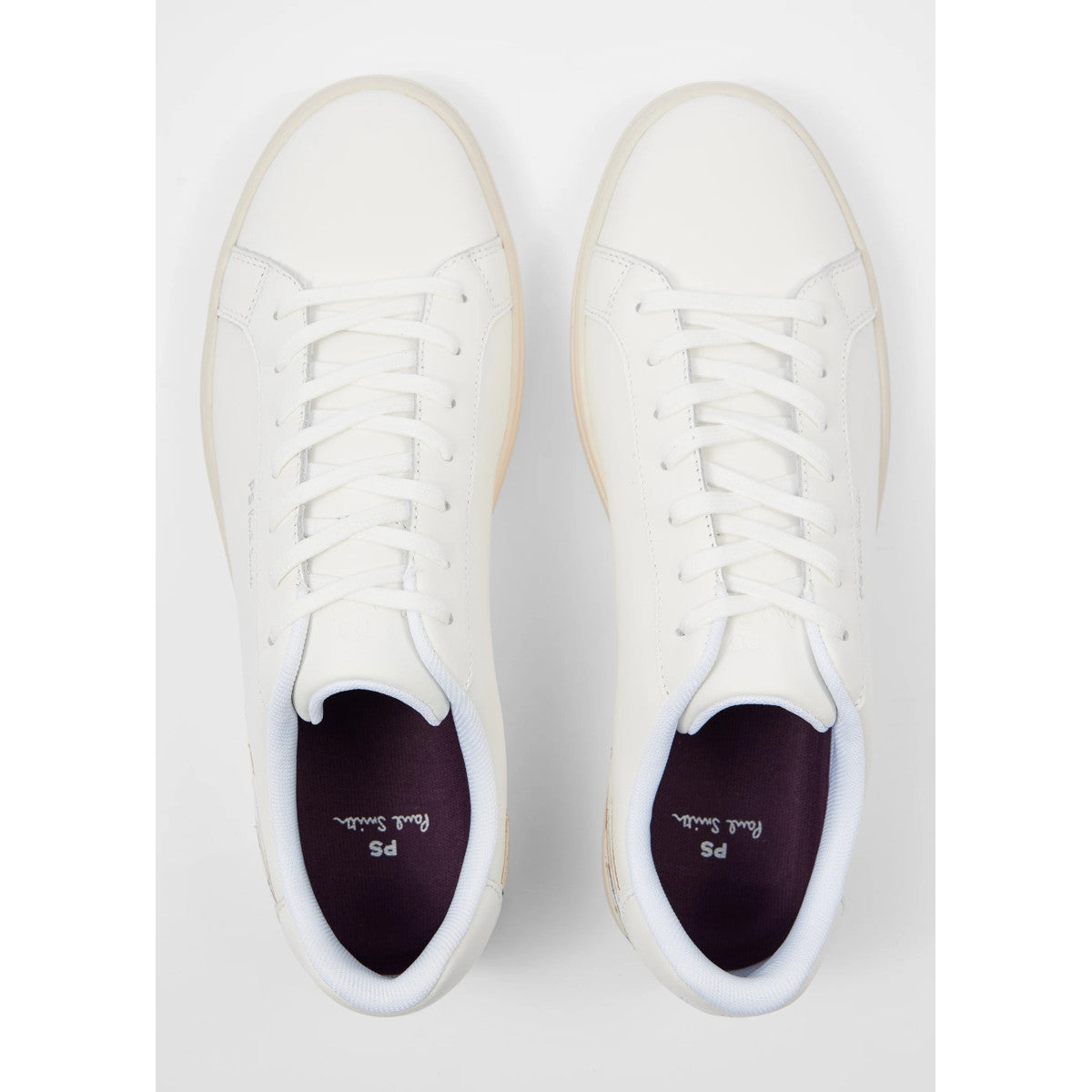 PS Paul Smith Rex Embroidery Trainers 01 WHITE