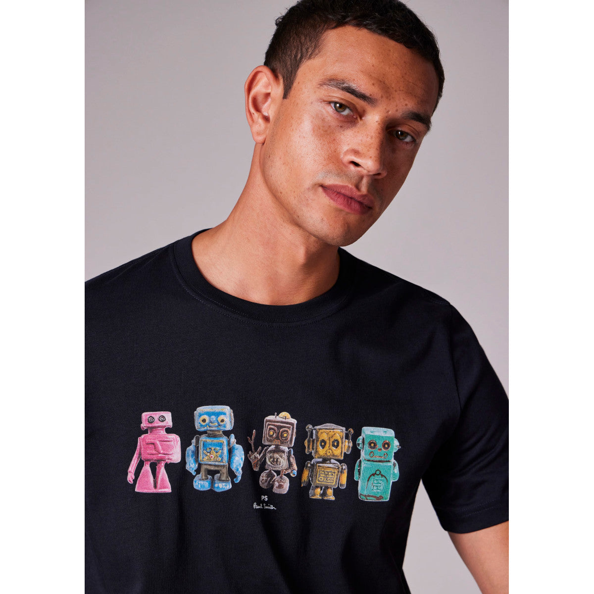 PS Paul Smith Robots T-Shirt 49 DK NAVY