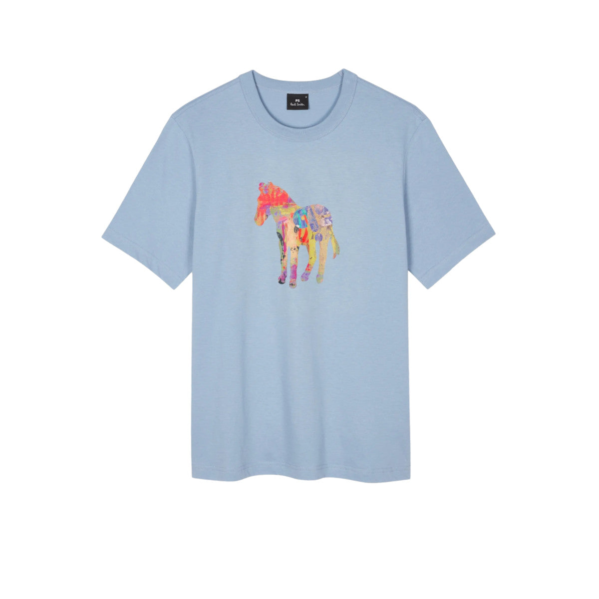 PS Paul Smith SS Zebra Craft T-Shirt 40  Lt Blue