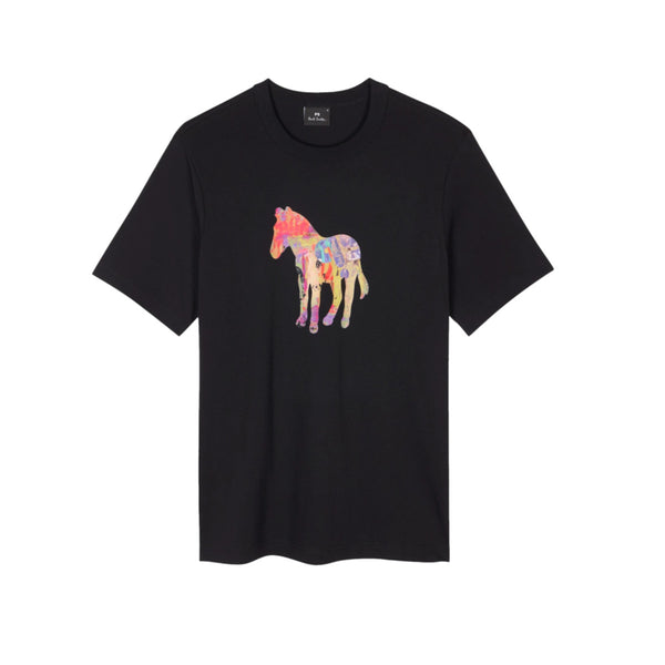 PS Paul Smith SS Zebra Craft T-Shirt 79 BLACK