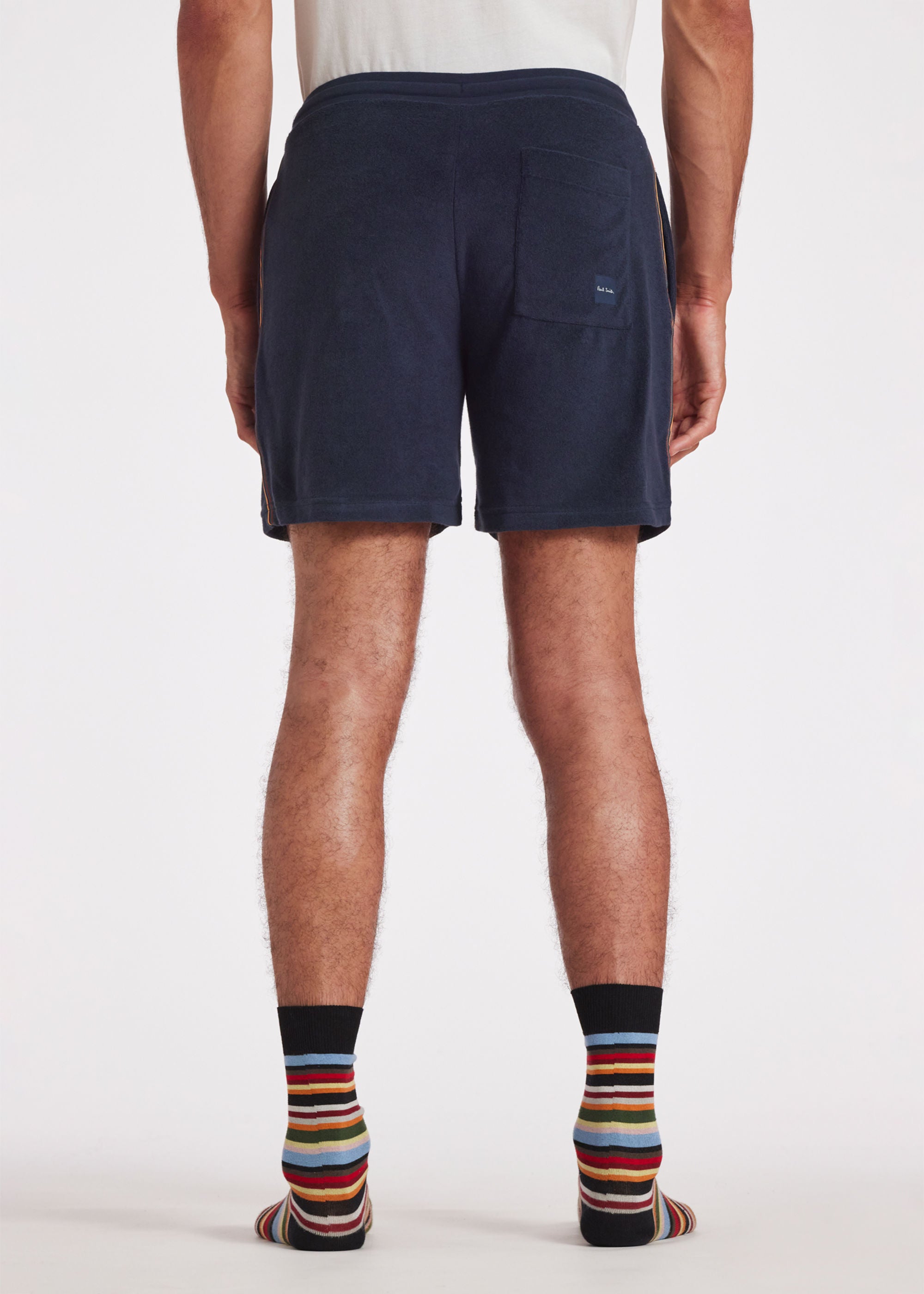 PS Paul Smith Stripe Towelling Shorts 48 Inky