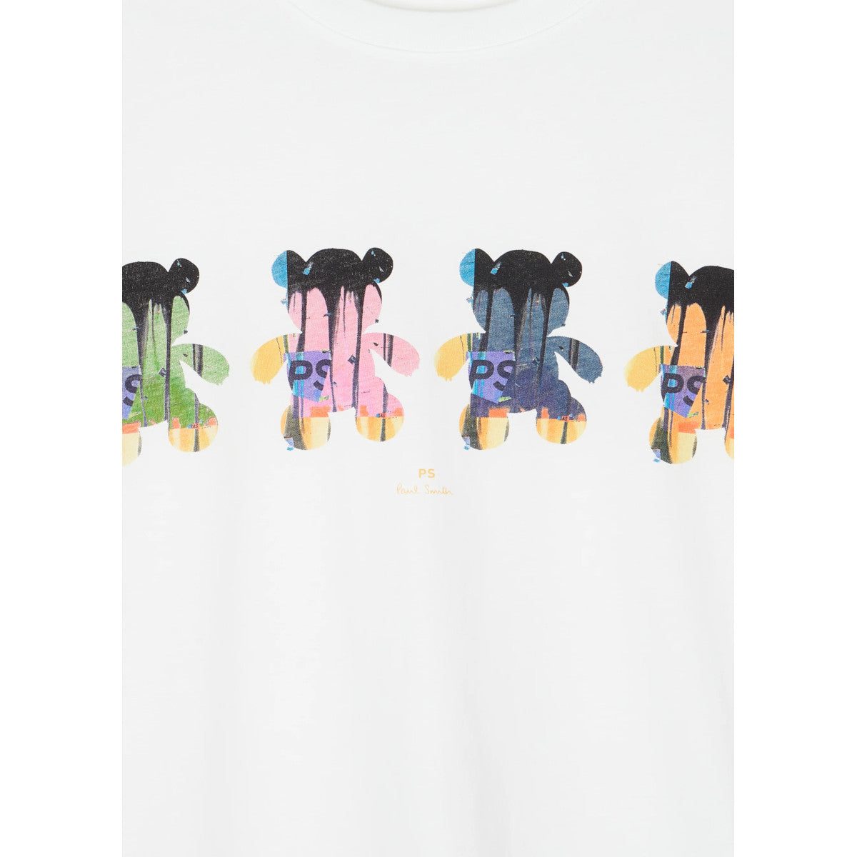 PS Paul Smith Teddy Multi T-Shirt 01 WHITE