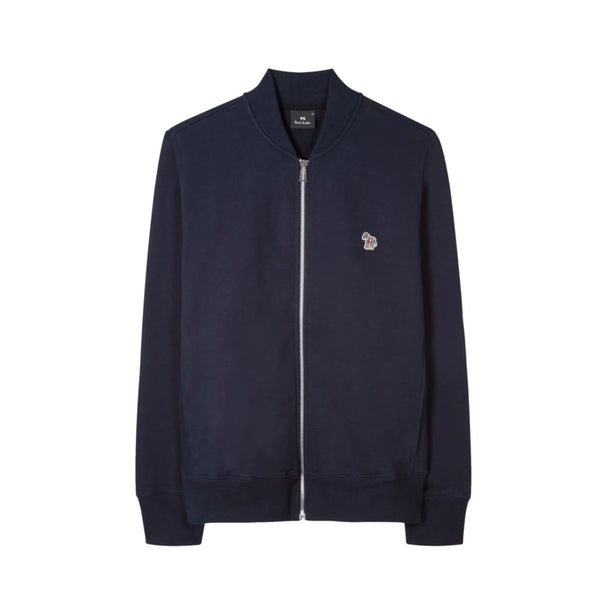 PS Paul Smith Zip Zebra Bomber Jacket 49 DK NAVY