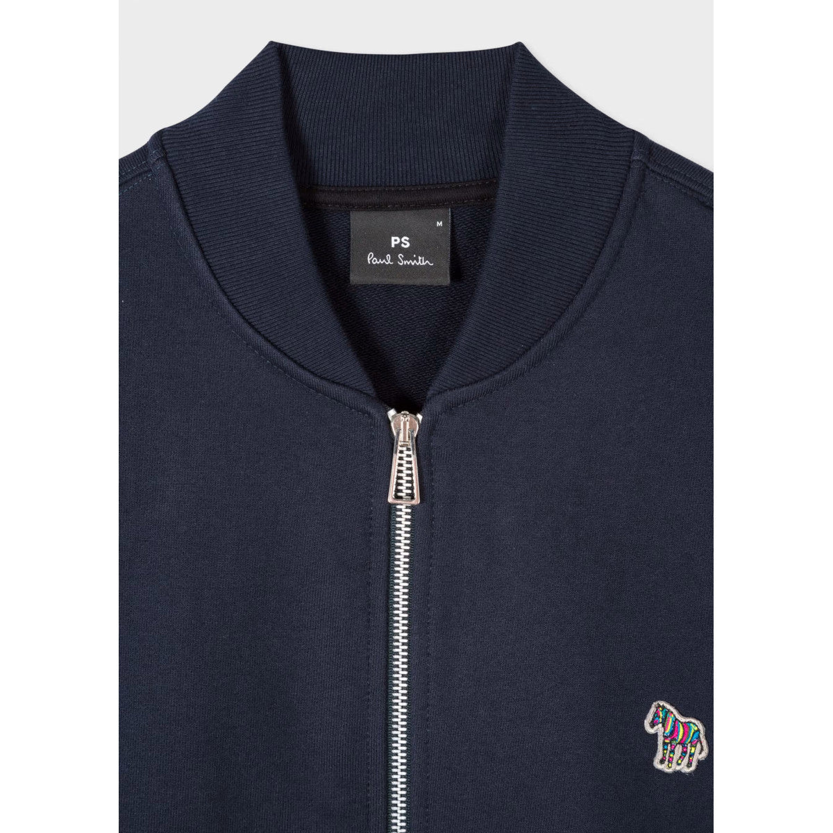 PS Paul Smith Zip Zebra Bomber Jacket 49 DK NAVY