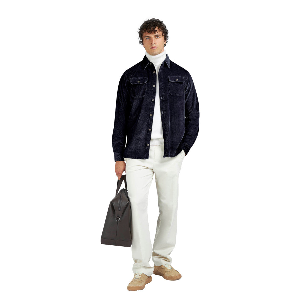 Paul & Shark Corduroy Overshirt 013 Navy
