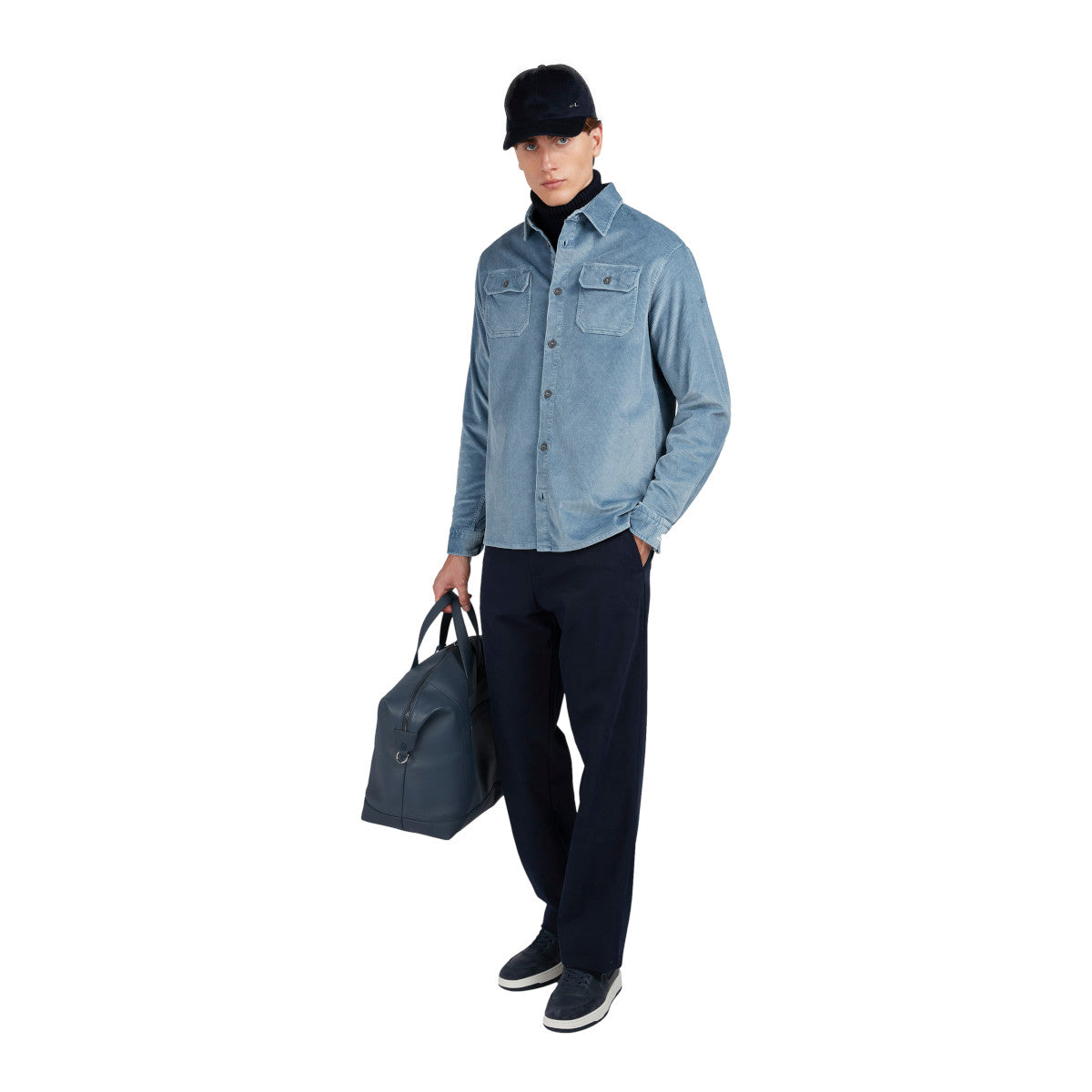 Paul & Shark Corduroy Overshirt 663 Blue
