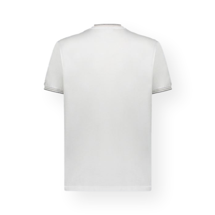 Paul & Shark Cotton Jersey Tipped T-Shirt 010 White