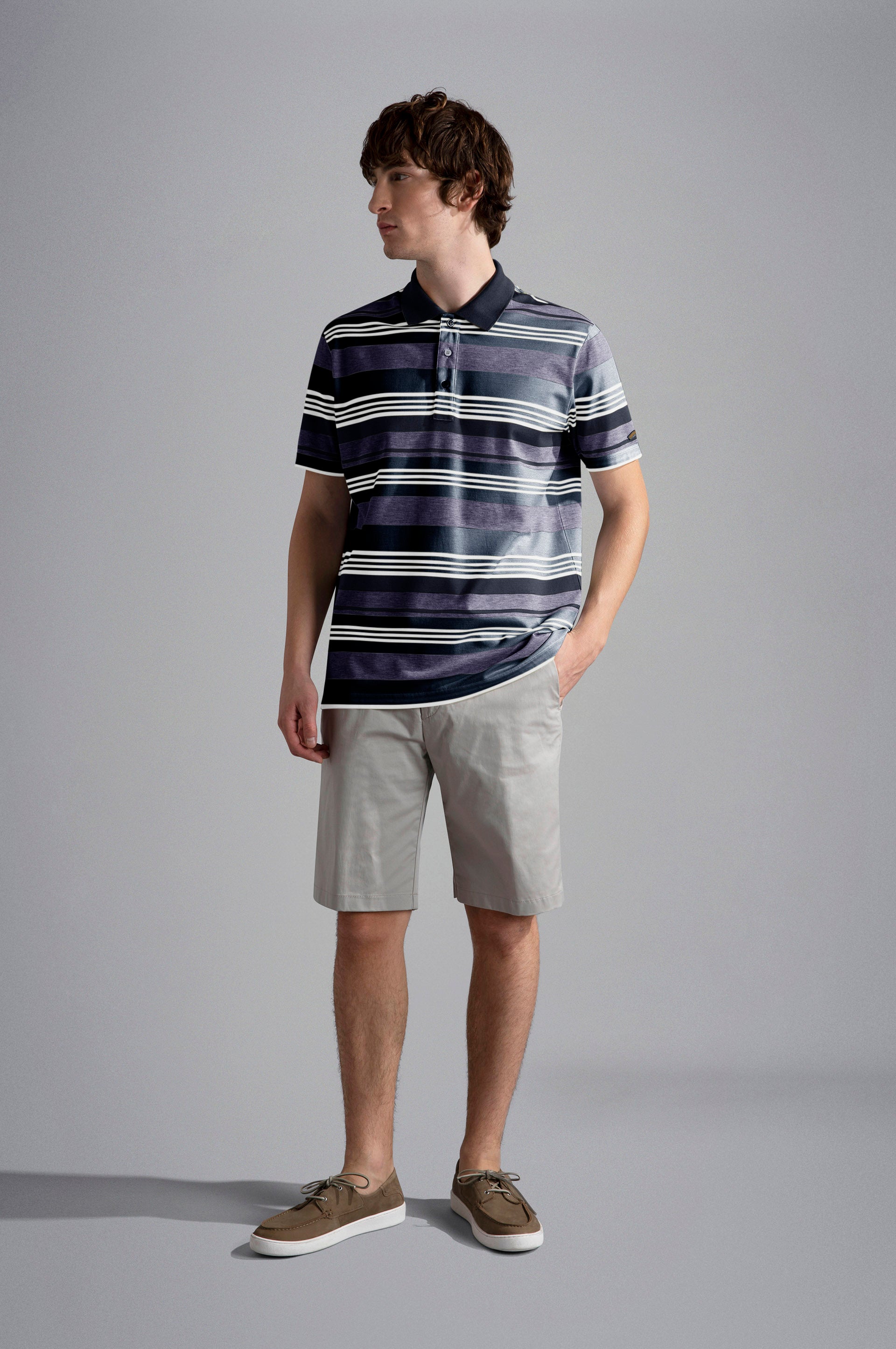 Paul & Shark Cotton Pique Polo Shirt 165 Navy