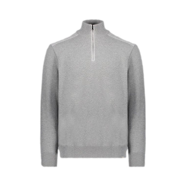 Paul & Shark Fresco Cotton Half Zip Sweater 930 Grey