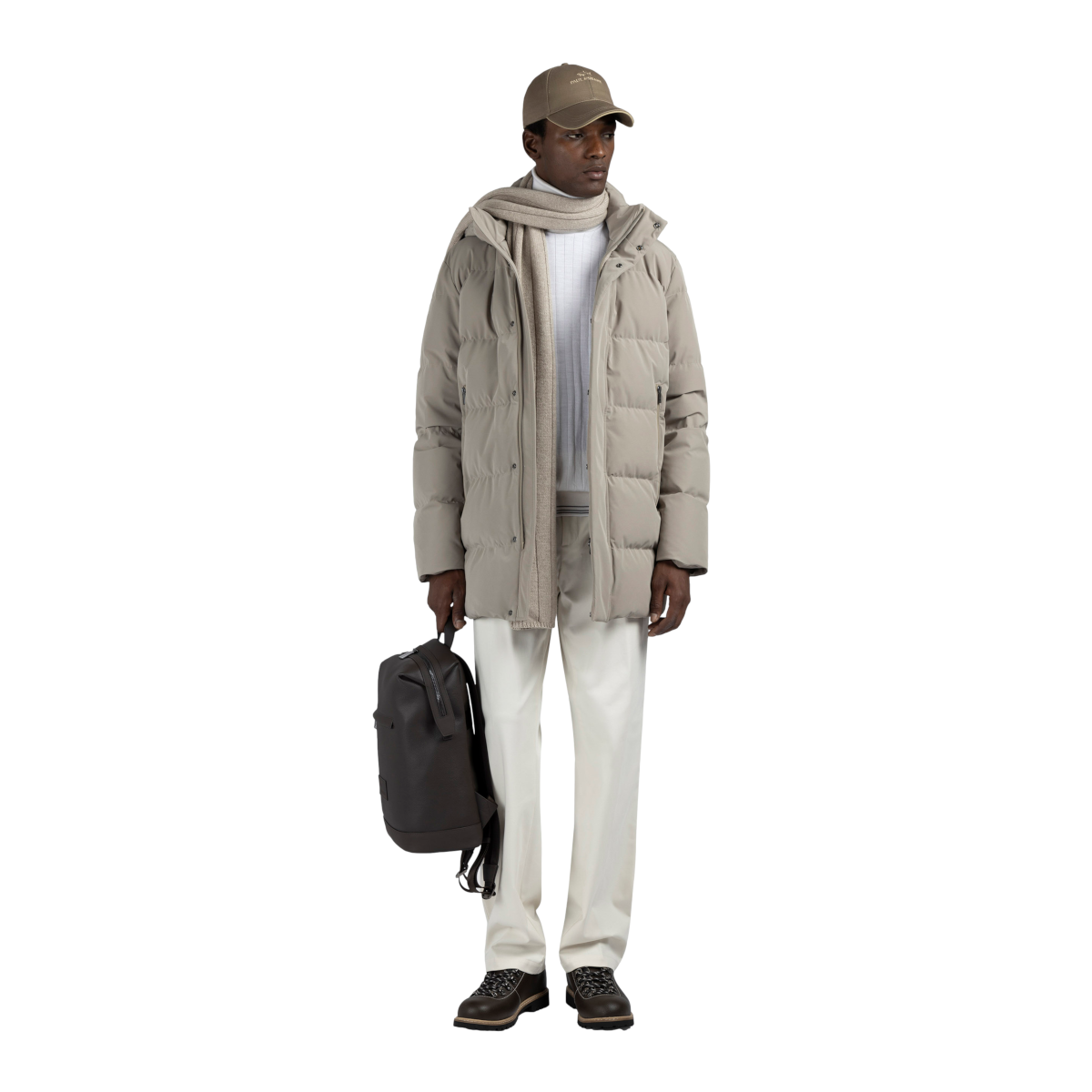 Paul & Shark Long Down Jacket 128 Beige