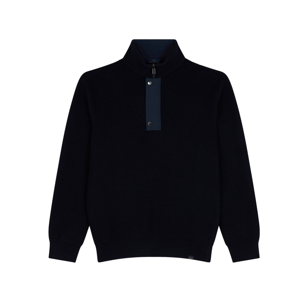 Paul & Shark Maglia Half Zip Sweater 050 Navy