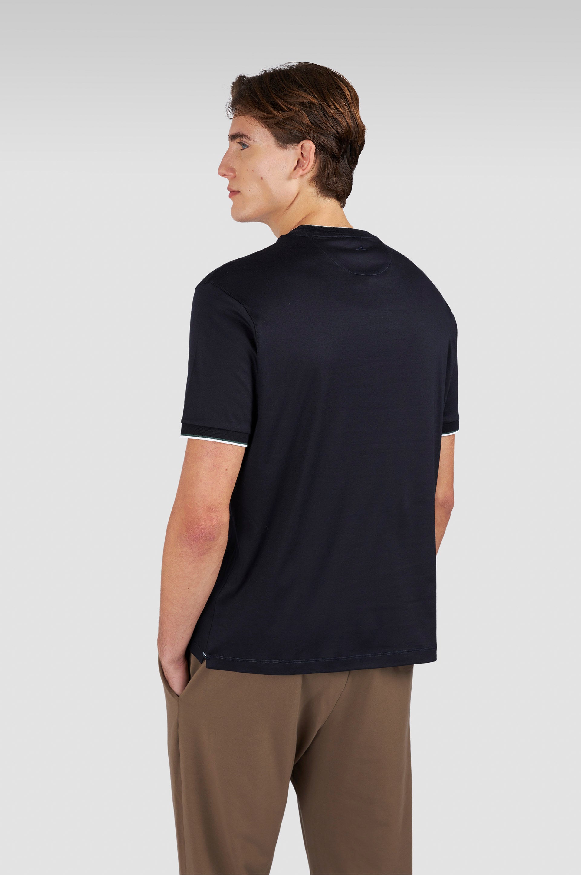 Paul & Shark Moon Badge Interlock T-Shirt 050 Navy