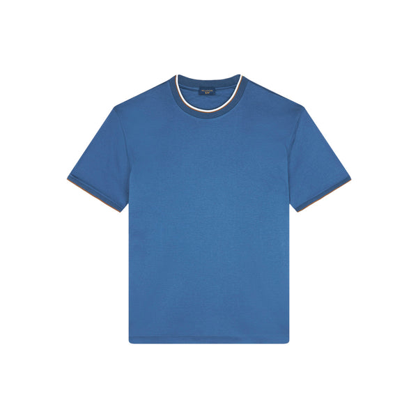 Paul & Shark Moon Badge Interlock T-Shirt 635 Dark Denim