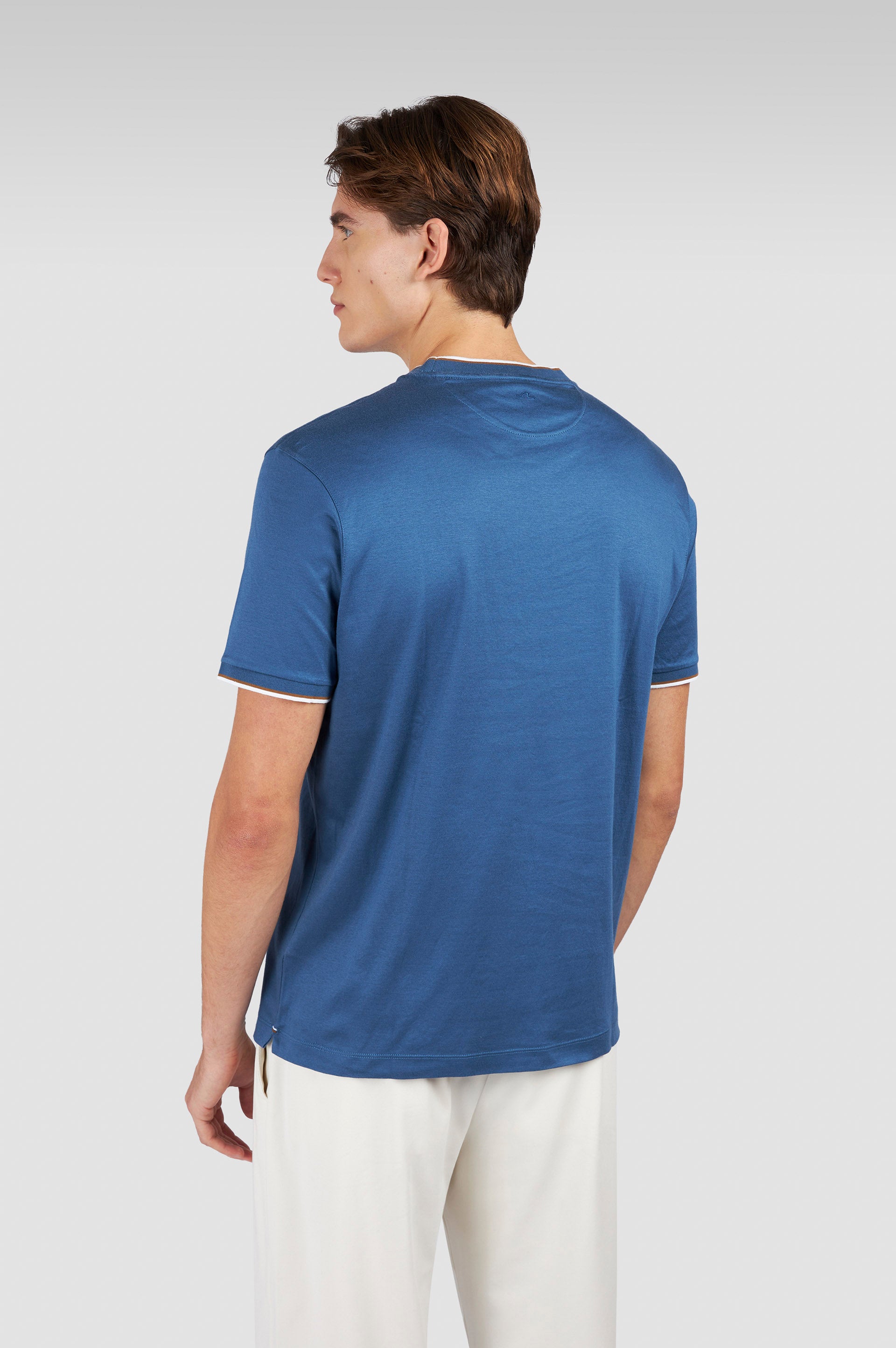 Paul & Shark Moon Badge Interlock T-Shirt 635 Dark Denim