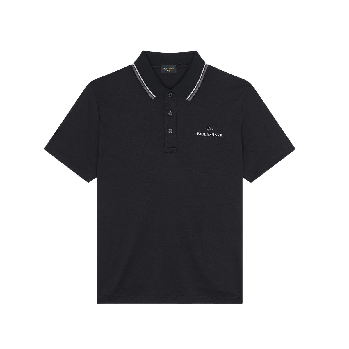 Paul & Shark Pique Polo Shirt 11D Black