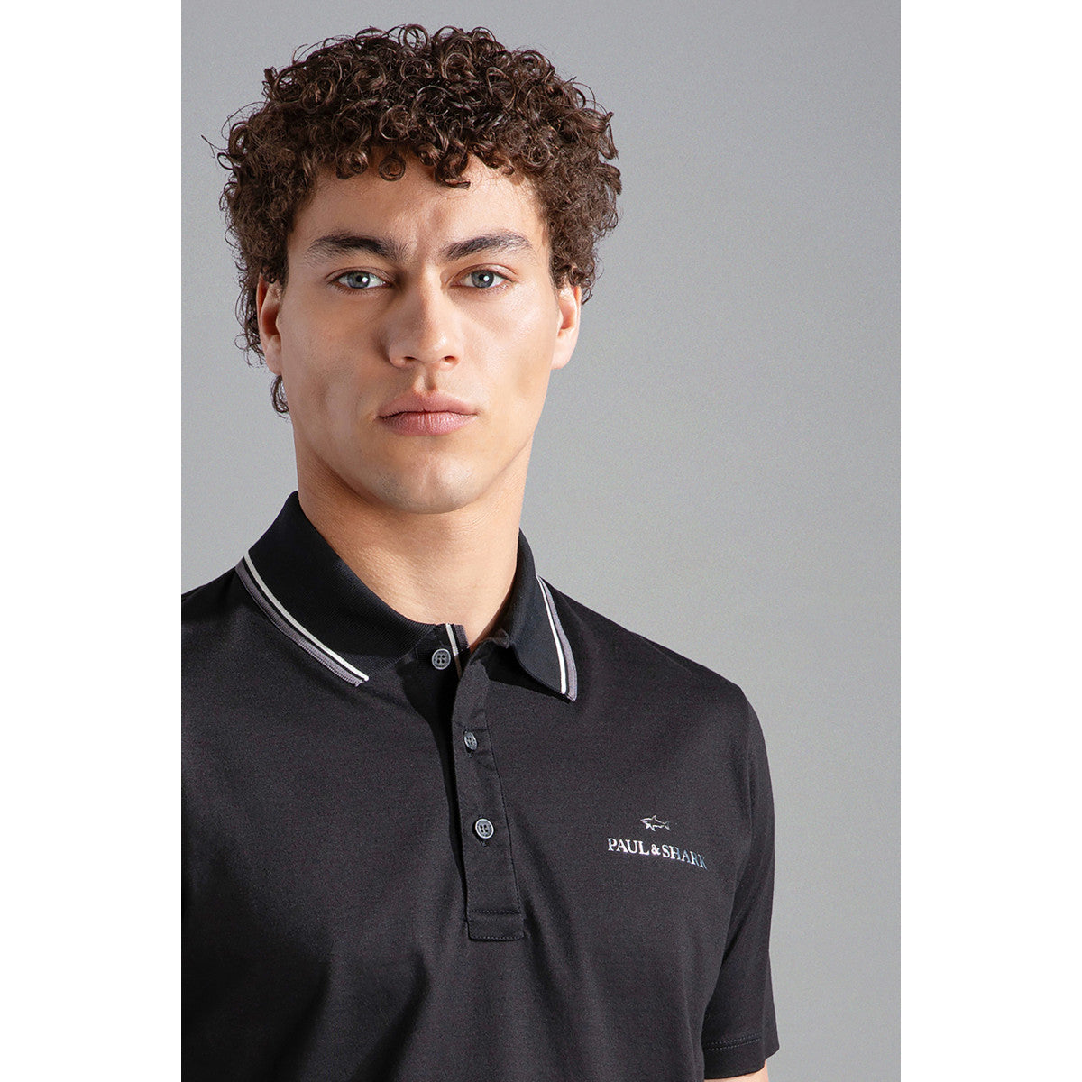 Paul & Shark Pique Polo Shirt 11D Black