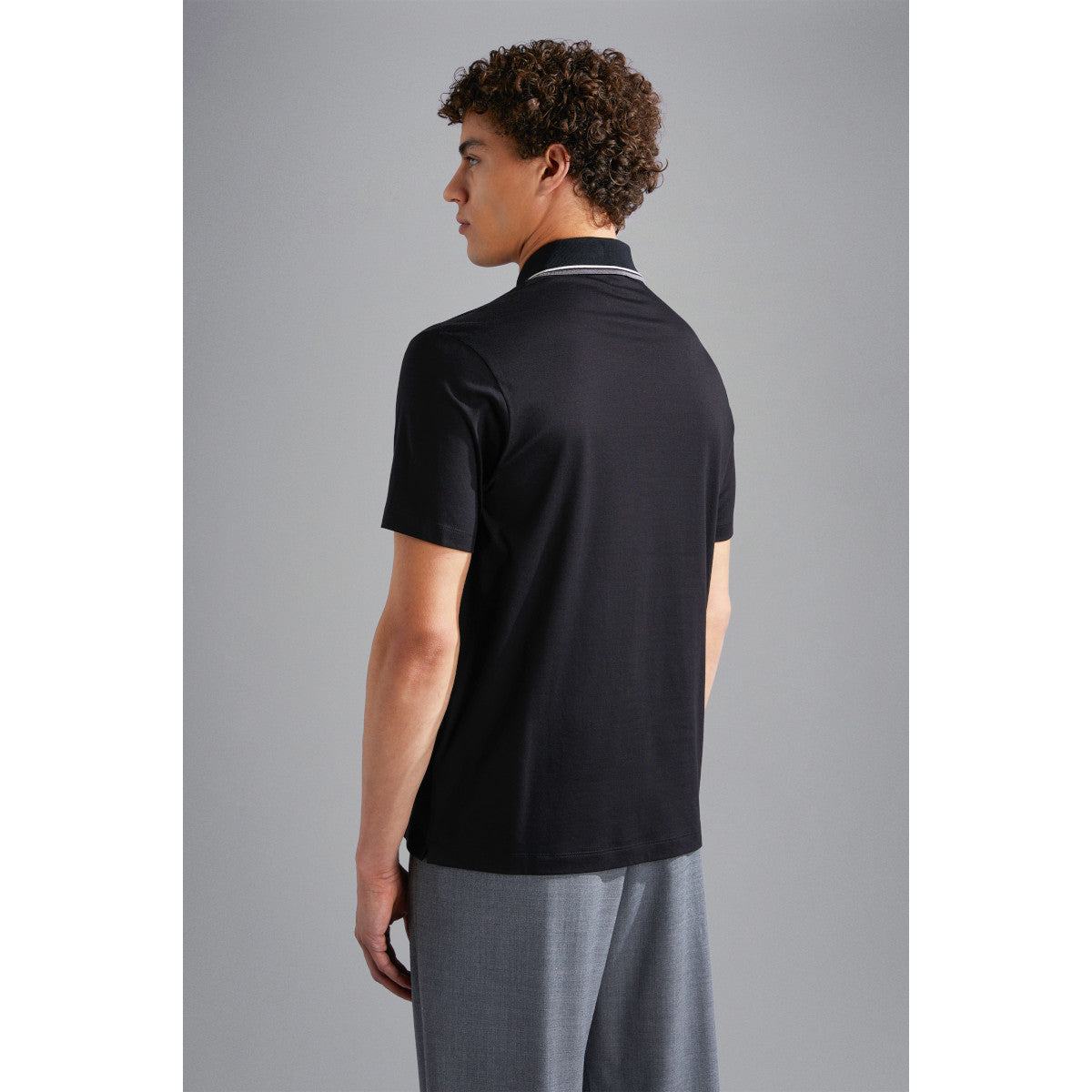 Paul & Shark Pique Polo Shirt 11D Black