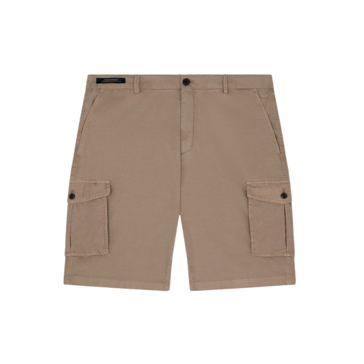 Paul & Shark Poplin Stretch Cotton Cargo Shorts 553 Beige