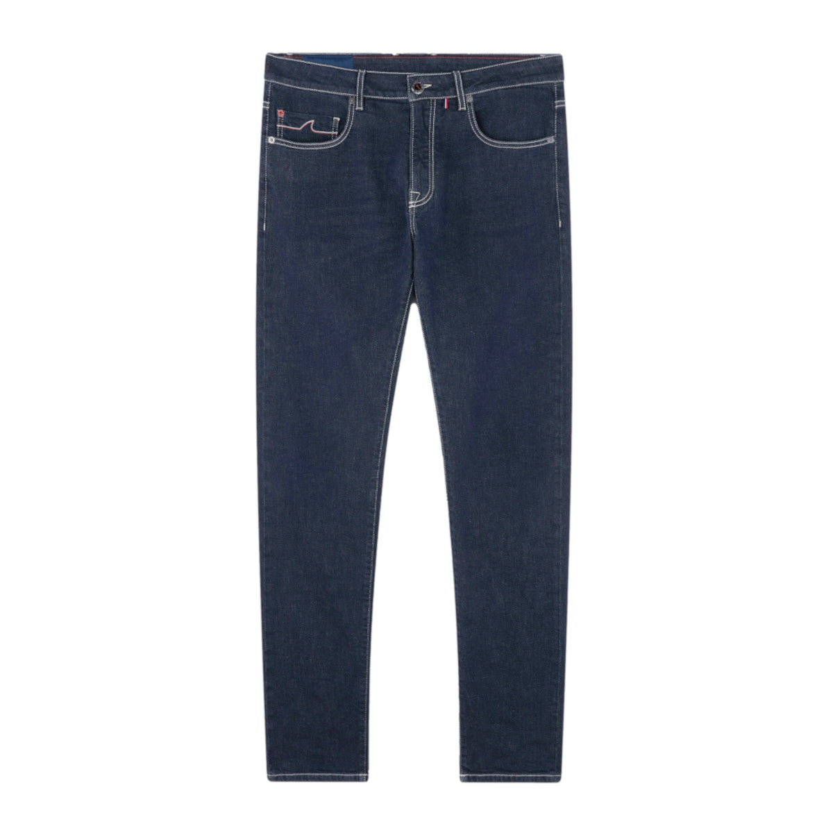 Paul & Shark Red Rivet Giza Denim Stretch Jeans