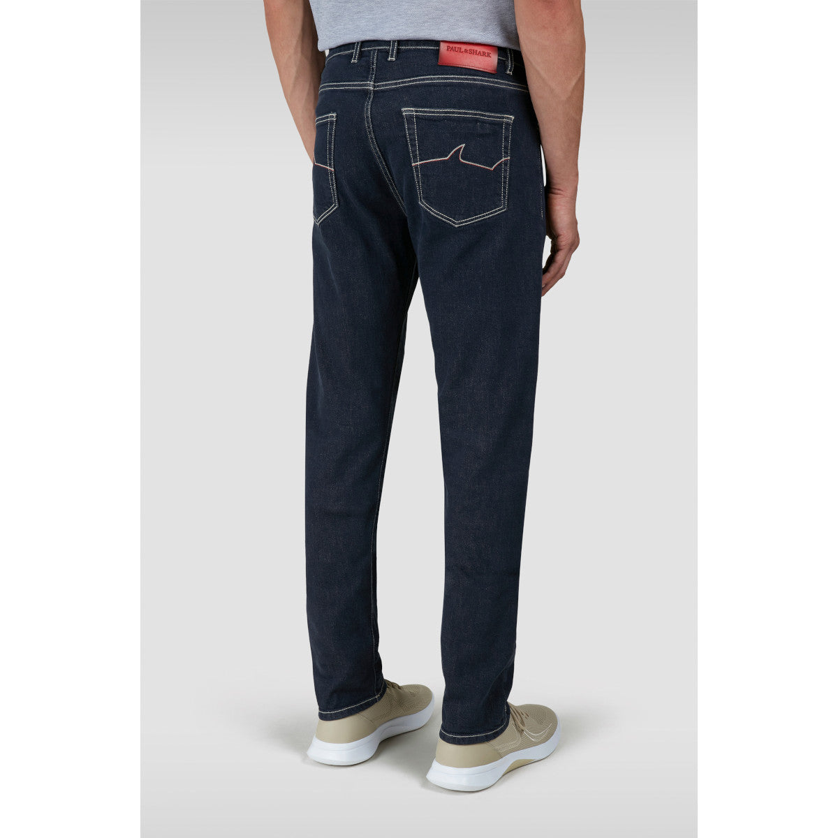 Paul & Shark Red Rivet Giza Denim Stretch Jeans