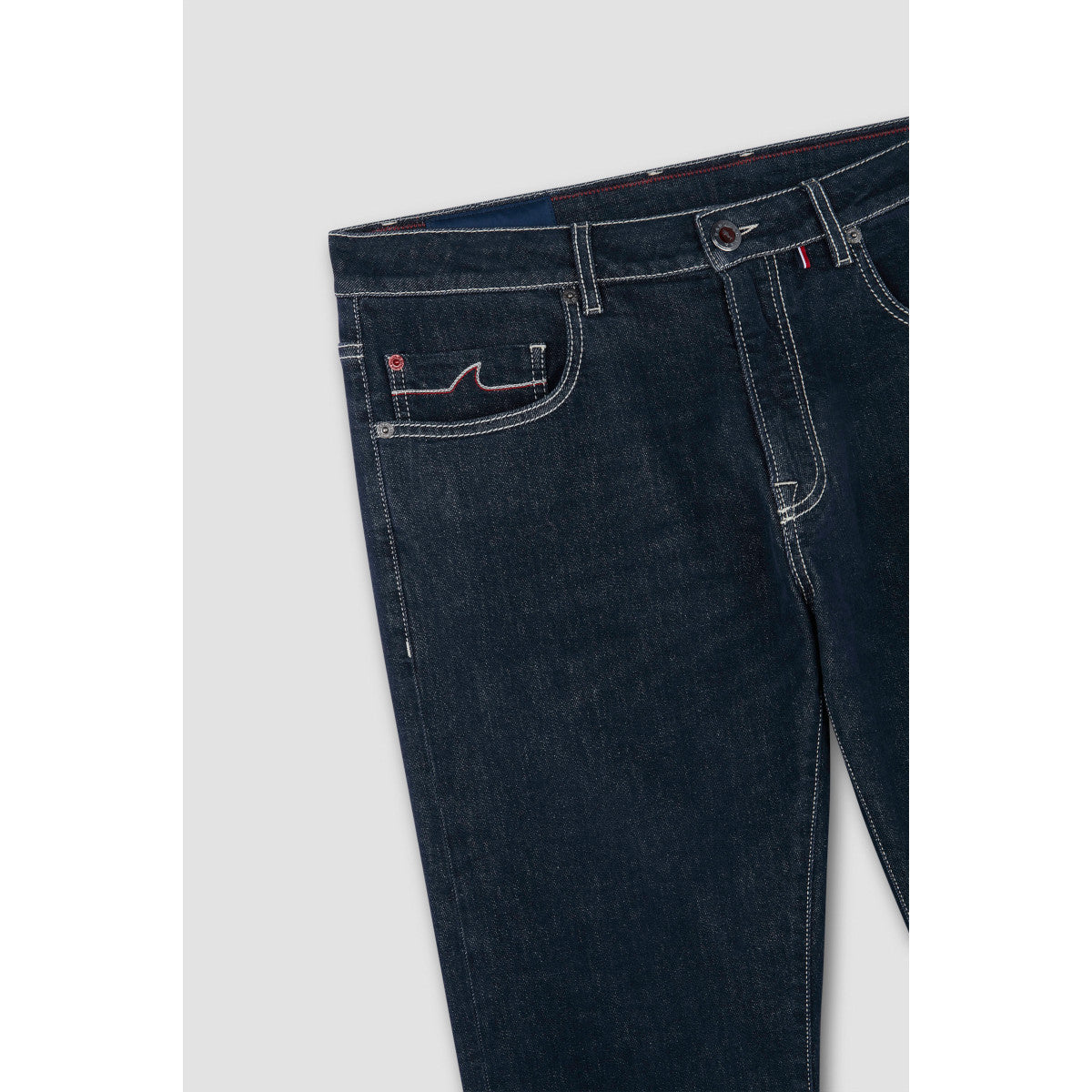 Paul & Shark Red Rivet Giza Denim Stretch Jeans